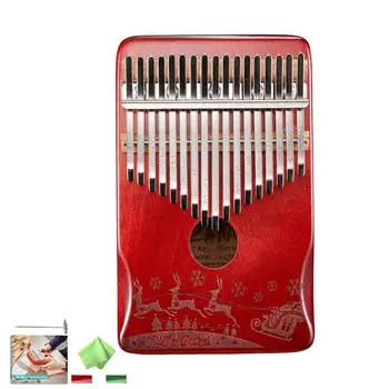 Palec Klavir Za Odrasle Ročni Jelenov Vzorec 17 Tipka Prst Harfo Prenosni Masivnega Lesa Prst Klavir Glasbeni Instrument Za Otroke