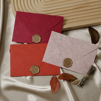 5pcs Romantično Teksturo Ovojnice DIY svate, Vabila, Kuverte za podstavke Lepe Razglednice Kritje korejski Tiskovine