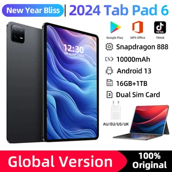 2024 Globalna Različica Izvirnega Tablet PC Pad 6 Snapdragon Pro 888 Android 13 10000mAh 16GB+1TB 5G Dual SIM Kartico WIFI HD 4K Mi Zavihek