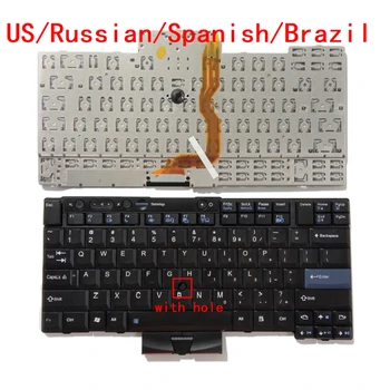 Novi NAS ruščina španščina Brazilija Laptop Tipkovnici Lenovo Thinkpad T410 T420 T510 T520 W510 W520 X220 X220I X220T