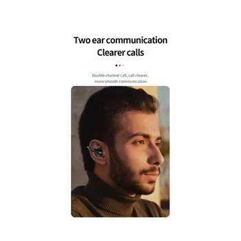Bluetooth Slušalke Posnetek na Uho Slog Earcuffs Slušalke 5.3 Prevajanje Bluetooth Uhan Brezžični Uho, Kosti, Črna
