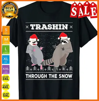 Smeti Banda Opossum Rakun Ugly Pulover Božič T-Shirt