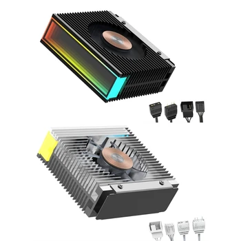 M. 2 2280 Heatsink Hladilniki SSD Heatsinks ARGB Toplotne Radiator M. 2 SSD Hlajenje Korito SSD Radiator za 2280 M. 2 SSD N58E