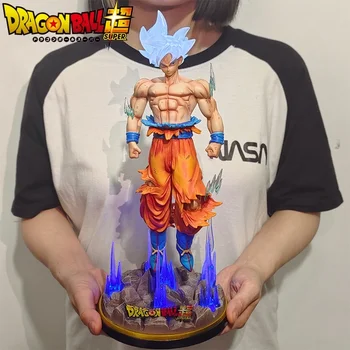 32 cm Dragon Ball Z Ultra Nagon Goku Slika Gk Anime Slika Velika Svetlobna PVC Kip Model Zbirateljske Lutka Igrače Darila