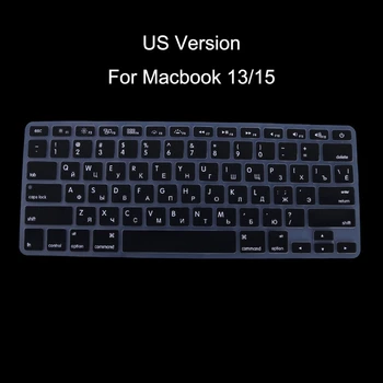 NAS Različica ruske Tipkovnice Silikona Kože Cover Za Apple Macbook Air Pro 13 15 N2UB