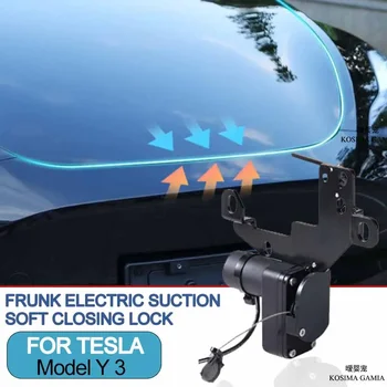 Za Tesla Model Y 3 2021 2023 2024 Avto Frunk Mehko Zapiranje Zaklepanje Sprednji Prtljažnik Samodejno Zapri, Električni Pokrov Samodejno Zaklepanje Bližje