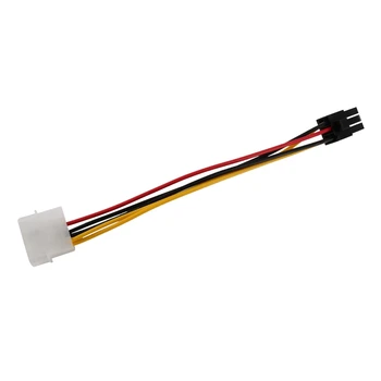 5X 4-Pin Moški-6-Pin Ženski Vtičnica za Napajalni Kabel Za Pcie PCI Express Adapter