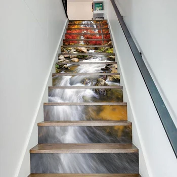 Slap Reke Stopnišče Nalepke Stopnicah Dekoracijo Vzorec Koraki Nadstropju Hiše Stopnicah Umetnosti Nalepke samolepilni DIY PVC Ozadje