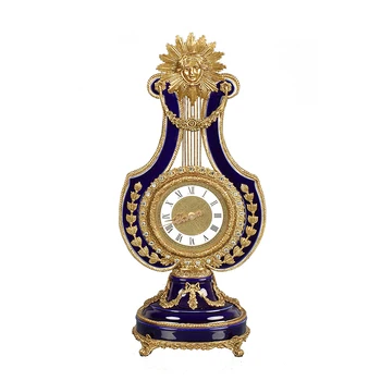 Dekorativne ura z bronasto dekorativni tabela ura Luksuzni ura ura v vzorčni sobi