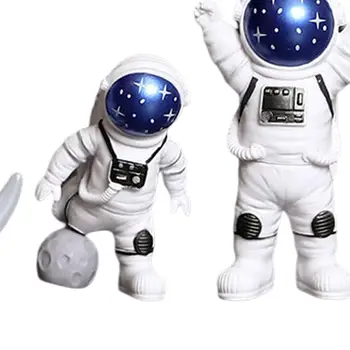 4x Astronavt Kip Polica Slika Astronavt Figurice za Dekoracijo Doma Dekor