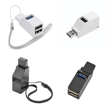 ZVEZDIŠČE USB Adapter Extender Mini Splitter Polje 3 Vrata Za Prenosni RAČUNALNIK, Mobilni Telefon, High Speed U Disk Reader