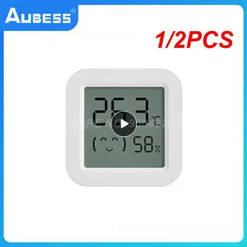 1/2PCS Tuya Temperatura Vlažnost Senzor Mini Digitalni LCD Zaslon Združljiv z APLIKACIJO Remote Control Termometer