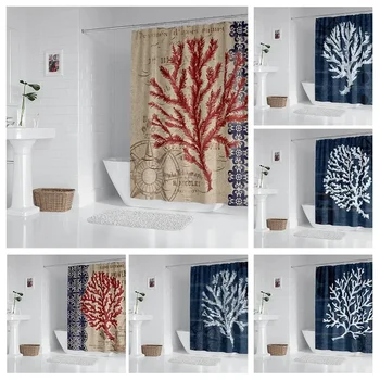 Hiša držite nepremočljiva tkanine gospodinjski tuš zavesa pribor tuš zavesa 240 * 200 matične marine slog tuš zavesa