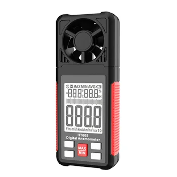HT605 Anemometer Digitalni Ročni Anemometer Hitrost Vetra, Temperatura Tester Termometer