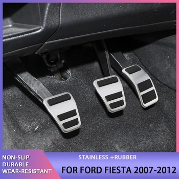 Avto Zavorni Pedal za Plin Plin Noge Pedala Pad Zajema Primerni za Novi Ford Fiesta MK7 2008 2009 2010 2011 2012 2013 Dodatki