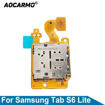 Aocarmo Za Samsung Galaxy Tab S6 Lite P610 P615 P615C Reže za Kartico Sim Pladenj Odtisov Imetnika Nadomestni Deli