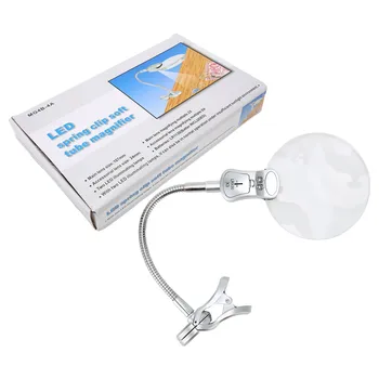 Namizna Svetilka Objemka LED Luči Prilagoditi Prenosna Povečevalno Steklo Objemka za Študij za Nakit, Popravila