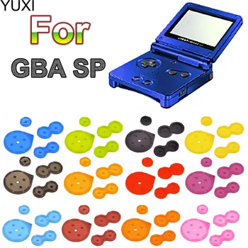 Za GBA SP Gume Gumbi Kontaktne Blazinice Silicij Hing & Vijaki Pokrova Gumbi Gume Za Gameboy Advance SP Stanovanj Shell Popravil