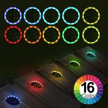 ETOP 16 Barve RGB LED Cornhole Luči za Cornhole Igra, Vrečke Fižol Umakni Igre Sklop 2