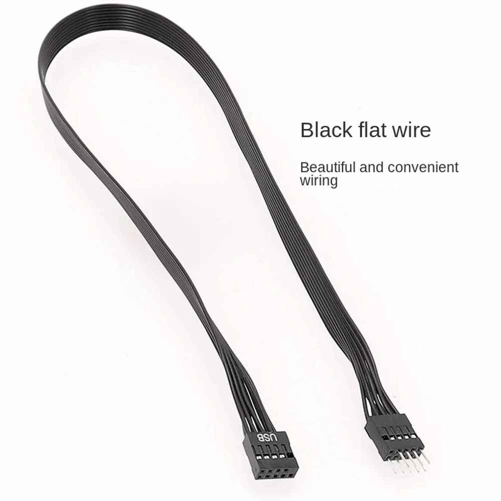 1~5PCS Motherboard Mainboard 9Pin USB 2.0 Moški Ženski Podaljšanje Dupont Podatkovni Kabel Kabel Žice Črte 30 cm za PC DIY 3