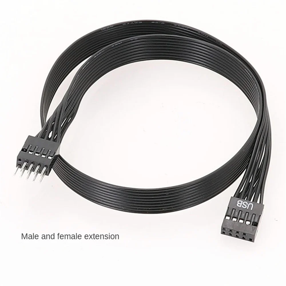 1~5PCS Motherboard Mainboard 9Pin USB 2.0 Moški Ženski Podaljšanje Dupont Podatkovni Kabel Kabel Žice Črte 30 cm za PC DIY 4
