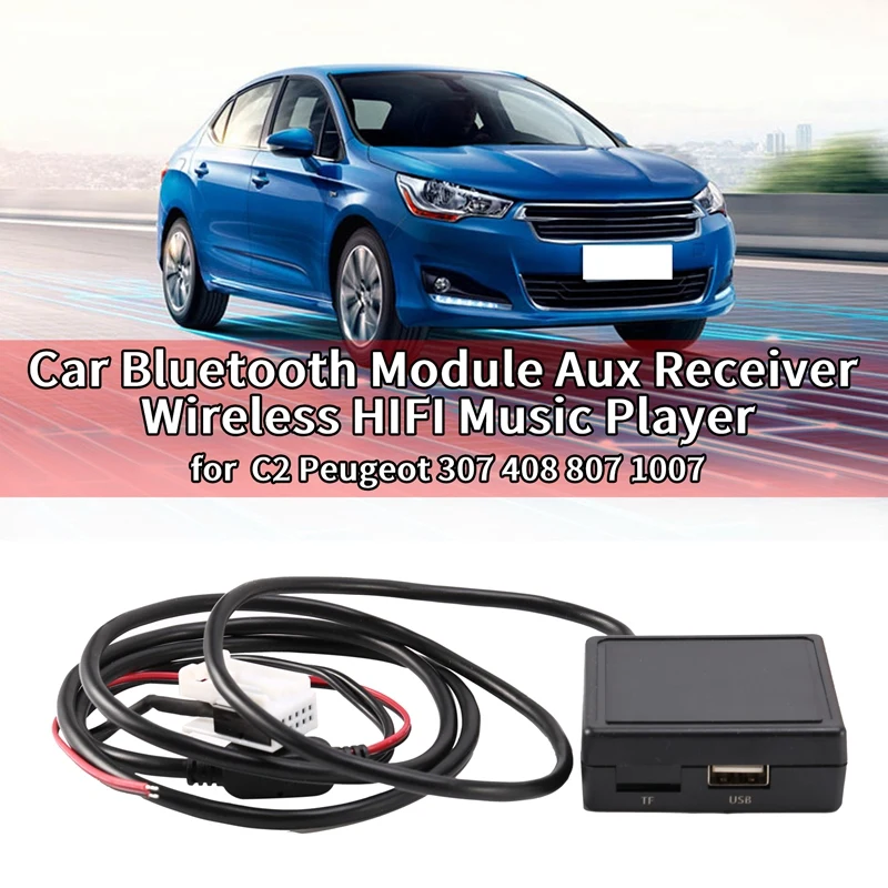 Avto HI-fi Audio Bluetooth 5.0 Modul AUX Kabla za Mikrofon Adapter Radio Stereo Za Citroen C2 Peugeot 307 408 807 1007 3