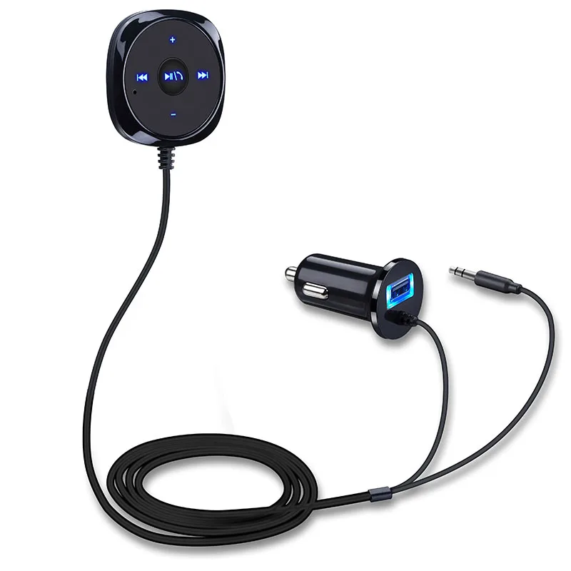 Bluetooth Audio Sprejemnik Prostoročno Zvočnik Komplet Mp3 Aux 5V 2.1 Usb Avto Polnilec 0
