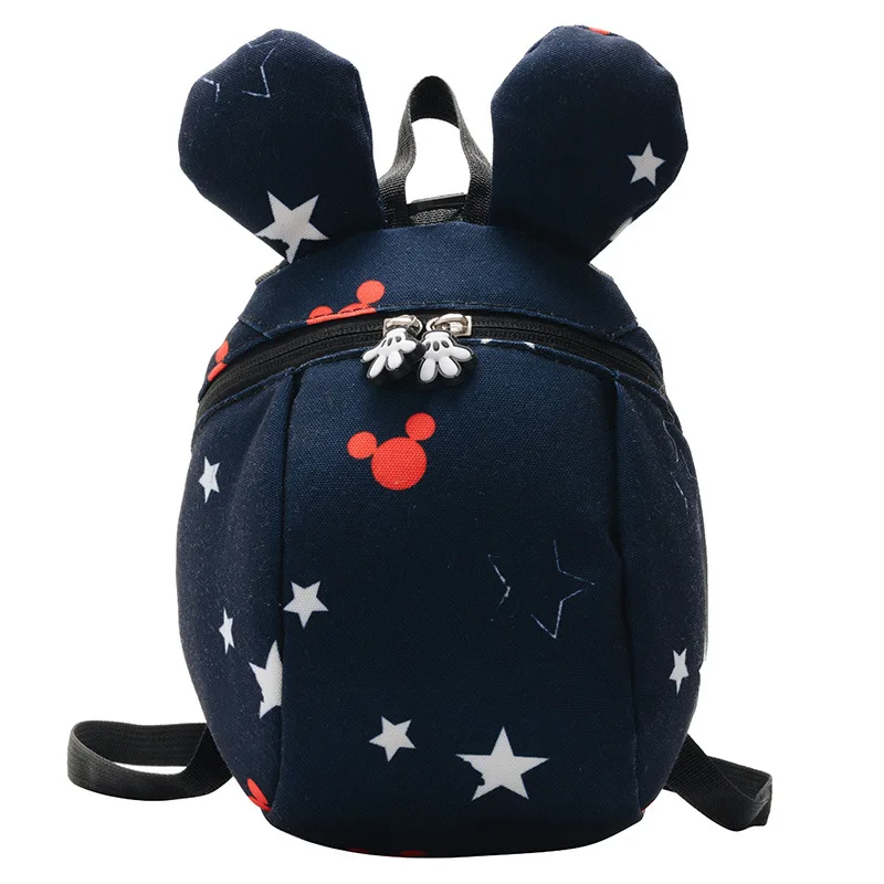 Disney Mickey Miške Minnie Plišastih Torba Otrok Nahrbtnik Srčkan Anti-Izgubil Vrtcu Fant Dekle Primarni šolska torba 3