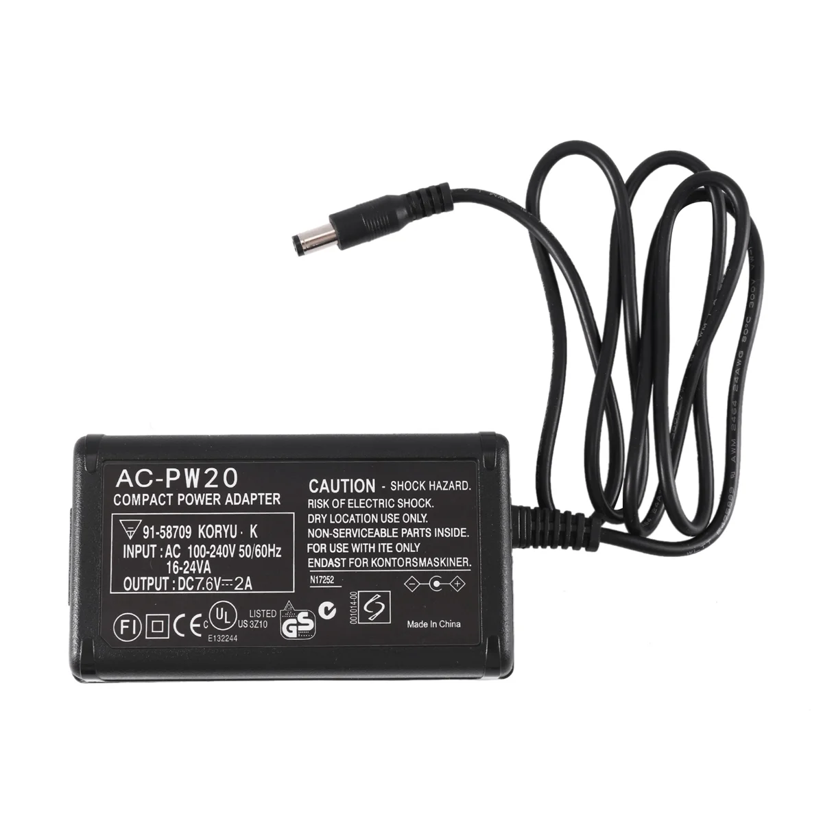 Primerna za Sony NEX Mikro-En Zunanji Napajalnik AC-PW20 Polnilnik baterij 3-Delni Set-EU Plug 5