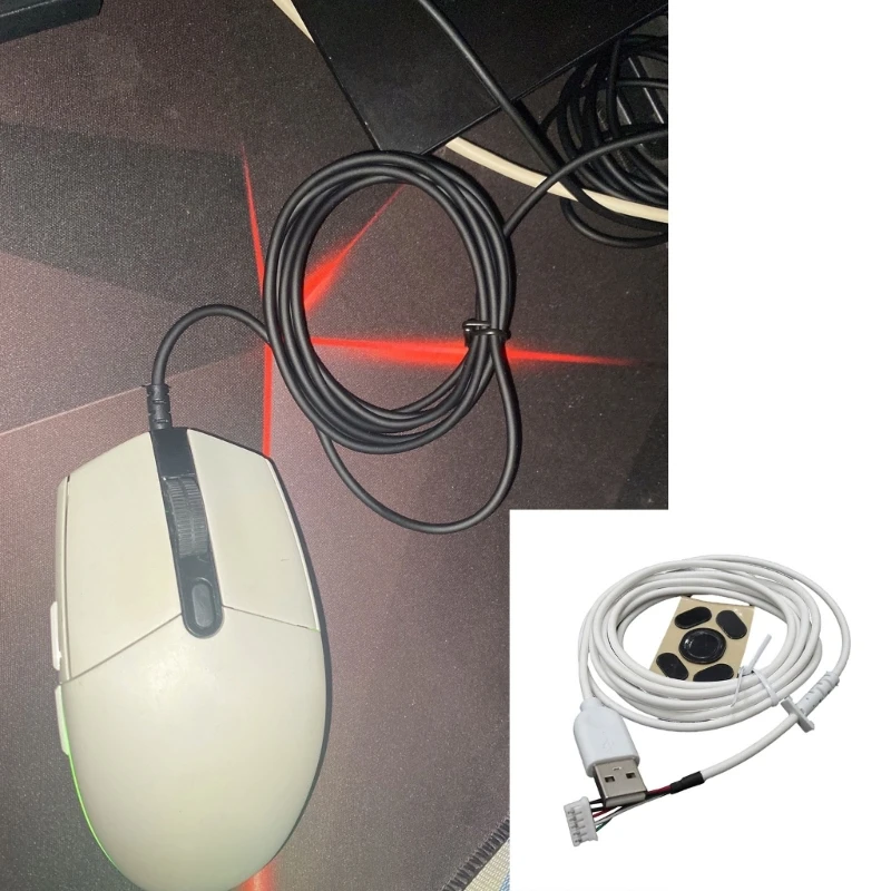 USB Miška Skladu Kabel Miške in Noge, Zamenjava, Popravilo Pribor za Logitech G102 Gaming Miška,Hiter Prenos Dropship 3