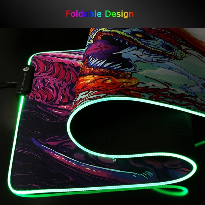 Velika Gaming Mouse Pad Hololive RGB Igralec Mousepad Ozadja Računalniška Tipkovnica Blazine Zaklepanje Rob Miško Mat 40x90cm XXXL Desk Mat 3