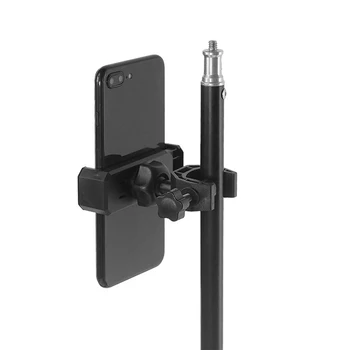 Visoko Kakovost Blagovne Znamke Novega Imetnika Tablet Avdio Black Instrumentov, Stojalo Za Mikrofon, 360-Stopinjski Nastavljiv Nosilec Za Telefon