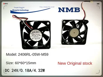 60*60*15 MM 2406rl-05w-m59 Original NMB 6015 24v6cm/cm Ohišje Mainboard Tri Žice, Inverter Fan