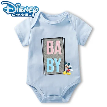 Otroška Oblačila Obleka za Novorojenega Dojenčka Jumpsuit Fantje Dekleta Disney Mickey Mouse Kratkimi Romper Onesies 0 Do 12 Mesecev