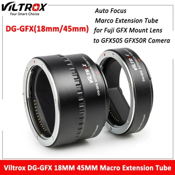 Viltrox GD-GFX 18 MM 45 MM Auto Focus Makro Razširitev Cev Objektiva Adapter Ring za Fujifilm G-Mount Kamera, Objektiv GFX50S GFX50R GFX100