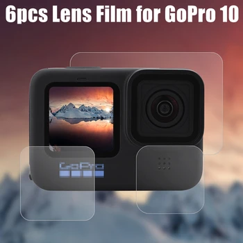 Kaljeno Steklo Screen Protector za GoPro 10 Objektivu Kamere Zaščitni Film delovanje Fotoaparata Pribor 2Set
