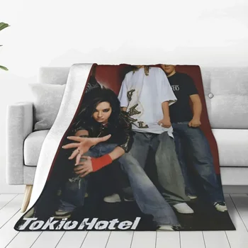 Tokio Hotel Odejo Bill Kaulitz Potovanja Urad Flanela Stelje Vrže Mehko Toplo Kavču Stol Meri Bedspread Darilo Za Rojstni Dan