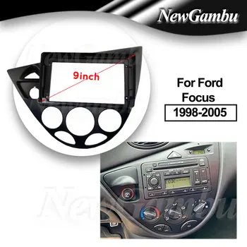 9-palčni 2Din Avto DVD Audio Posnetek Vgradnjo Adapter Dash Trim Kompleti Facia Za Ford Focus 1998-2005 Okvir