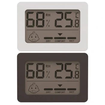 Tabela/Wall Mount Termometer, Higrometer z Nosilcem Digitalni Merilnik Vlažnosti