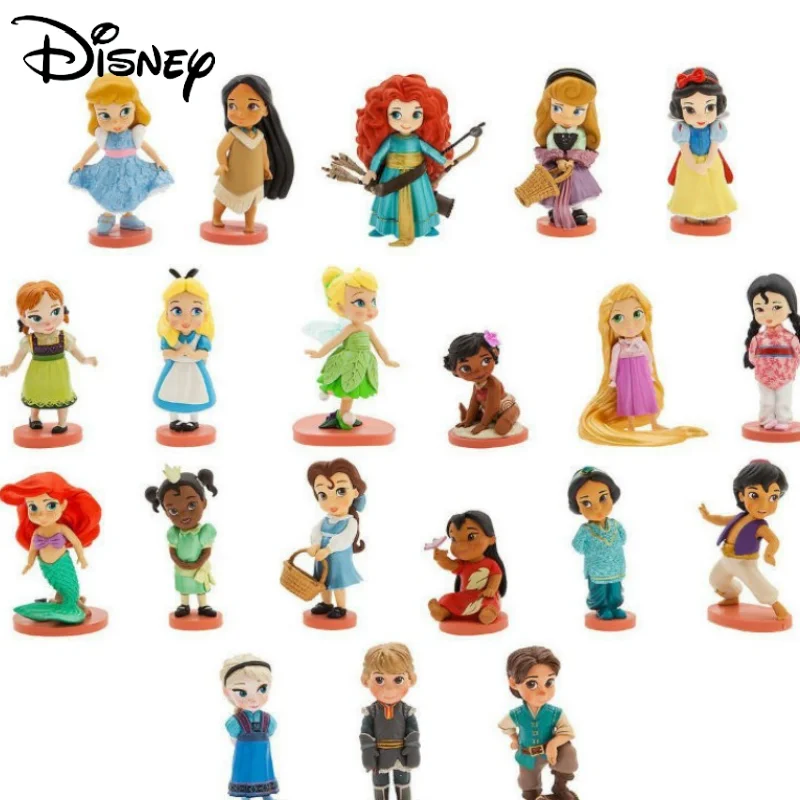 Disney Princesa Sneguljčica Pepelka Rapunzel Bell Pravljice Figuric Disney Lutke Igrače Za Dekleta Pvc Darilo Božično Darilo 1